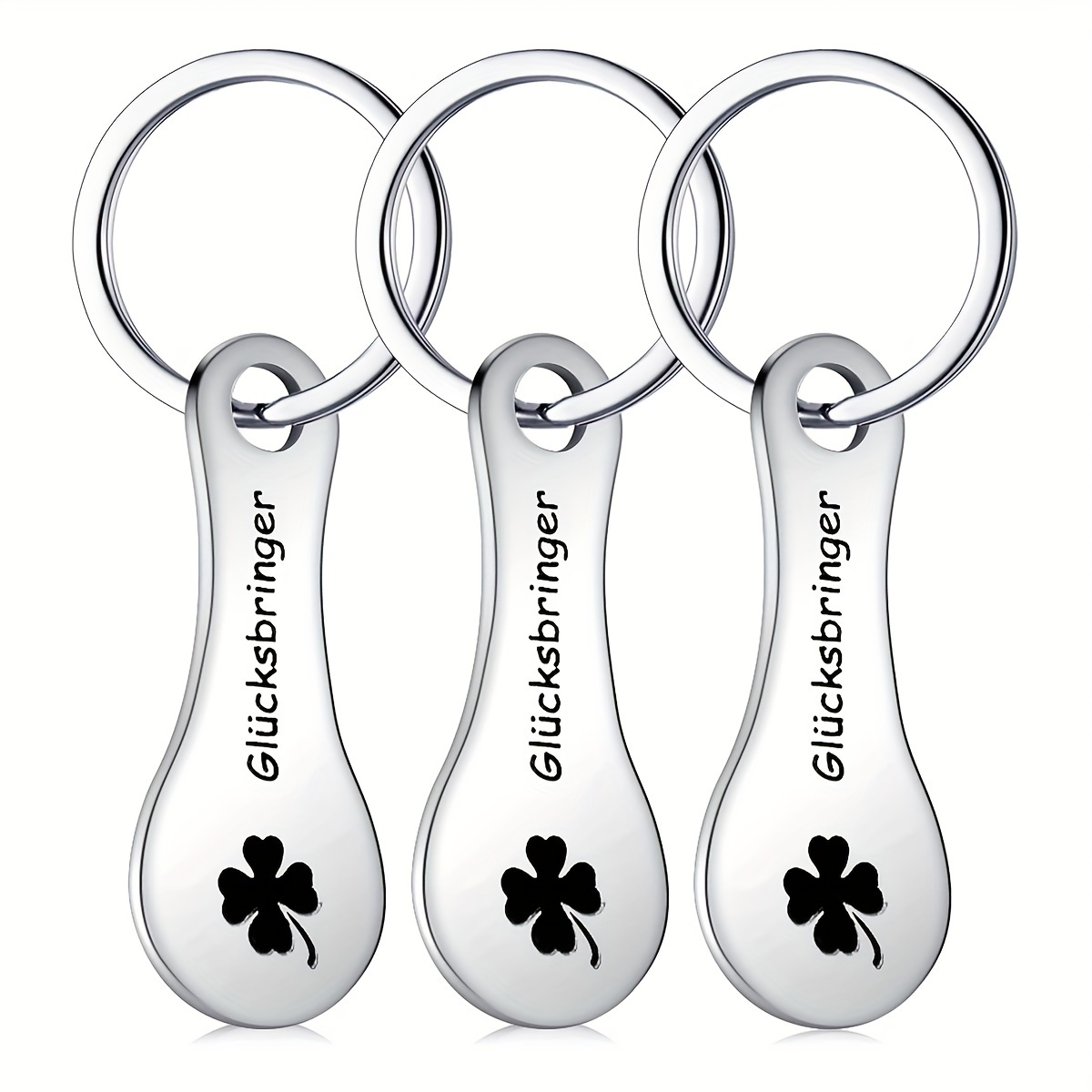 3pcs Shopping Coin Keychain, Detachable Shopping Cart Token Charm