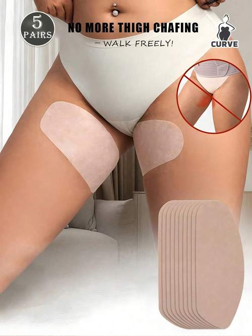 10 stk. oberschenkelbänder in übergröße gegen scheuern, elastische oberschenkelscheuerschützer, transparente unsichtbare oberschenkel-reibungsschützer für männer frauen, für alle jahreszeiten