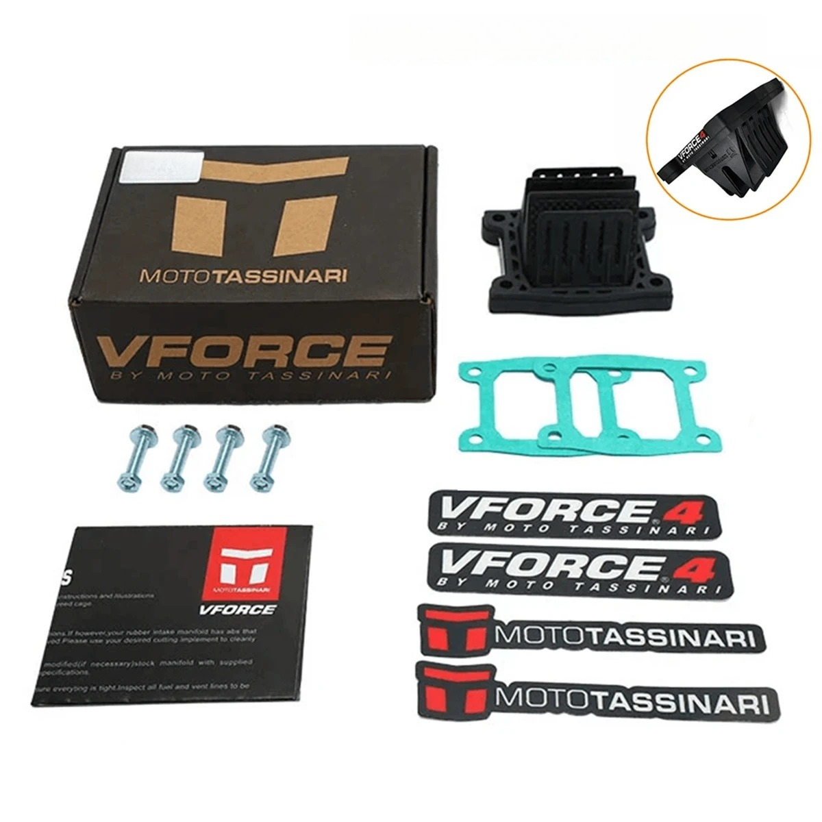 TEMU Motorcycle V Force 4145 Reed Valve For Vforce 4 Blaster Atv V4145 Yfs200 And Dt 200r Carbon Fiber