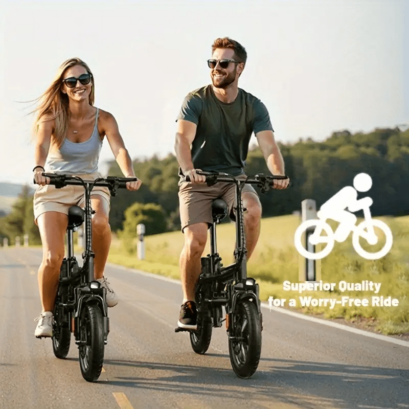 500w - long-range commuter electric scooter with 48v battery, 20-mile range, 19mph  , 14 fat tires, 200lbs   capacity, shock-absorbing seat, and foldable design for adults Product details 8