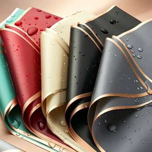 30pcs gold waterproof floral wrapping paper bouquet gift wrapping supplies waterproof wrapping paper suitable for mothers day graduation season wedding valentines day new year 58x58cm 22 83x22 83 inches