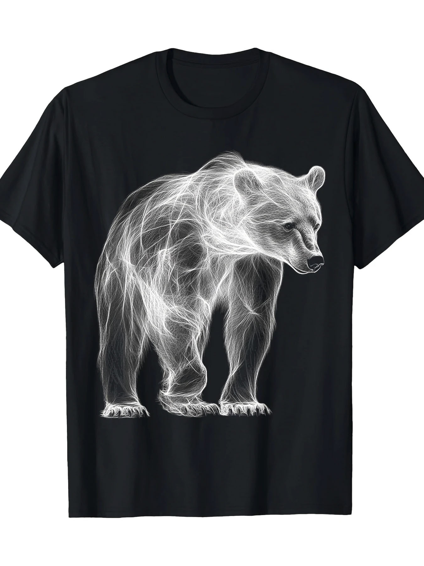 Tシャツ・カットソー [READY4NEXT] TeddyBear Artwork short sleeved Tshirt(BLACK) Short Sleeve T-Shirt | Black Bear Coffee Co