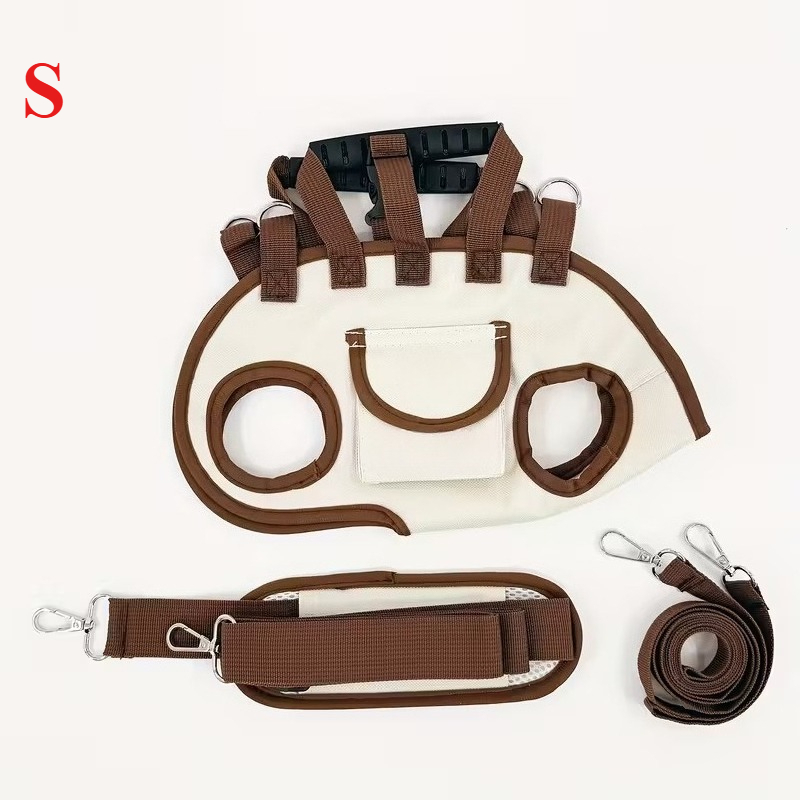 TEMU 3pcs Set With Towing Rope Pet Backpack, Pet Crossbody Bag, Pet Outdoor Portable Handbag, Pet Outdoor Towing Backpack, Portable And Breathable,