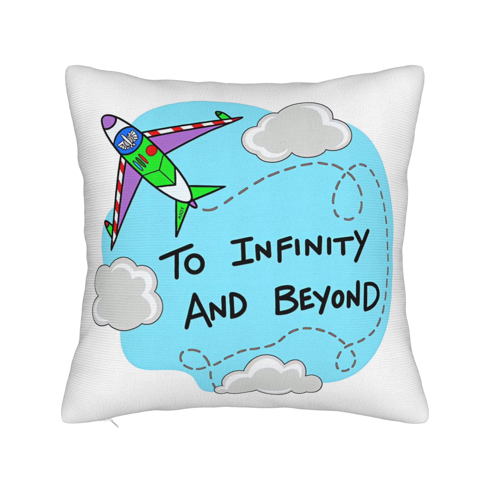TEMU Living Room Sofa Cushion And Pillowcase, New Chinese Style, "infinite Journey" Double-sided Print