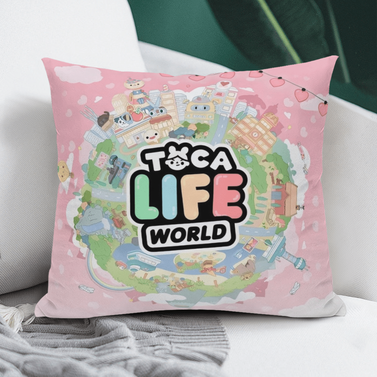 TEMU Cute Life Decorative Cover For Bench Office Double-sided Print