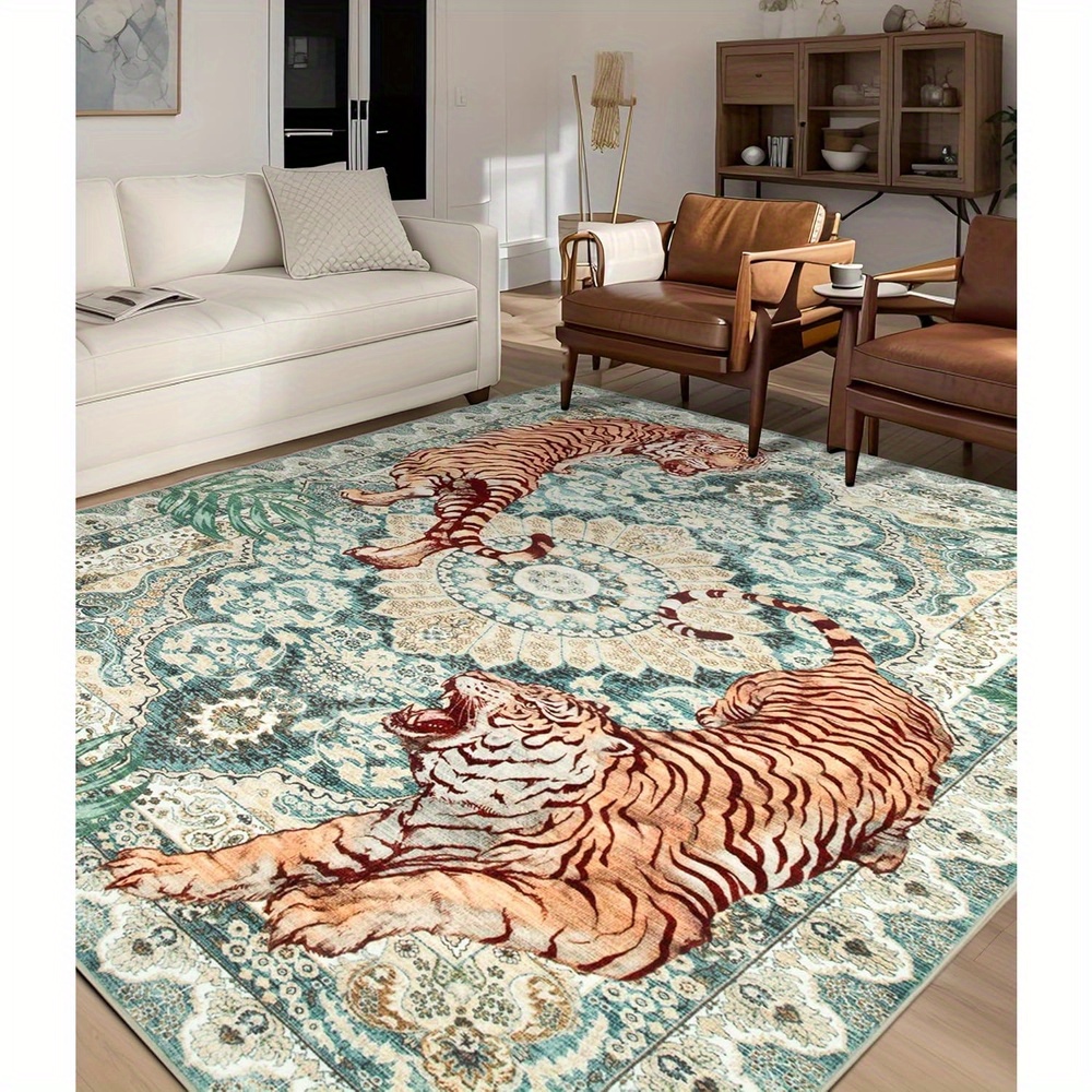 ラグ SOPH - BRISTOL TIGER LARGE RUG MAT Amazon.com: Tiger Rug & Home Decor - Living Room Rug