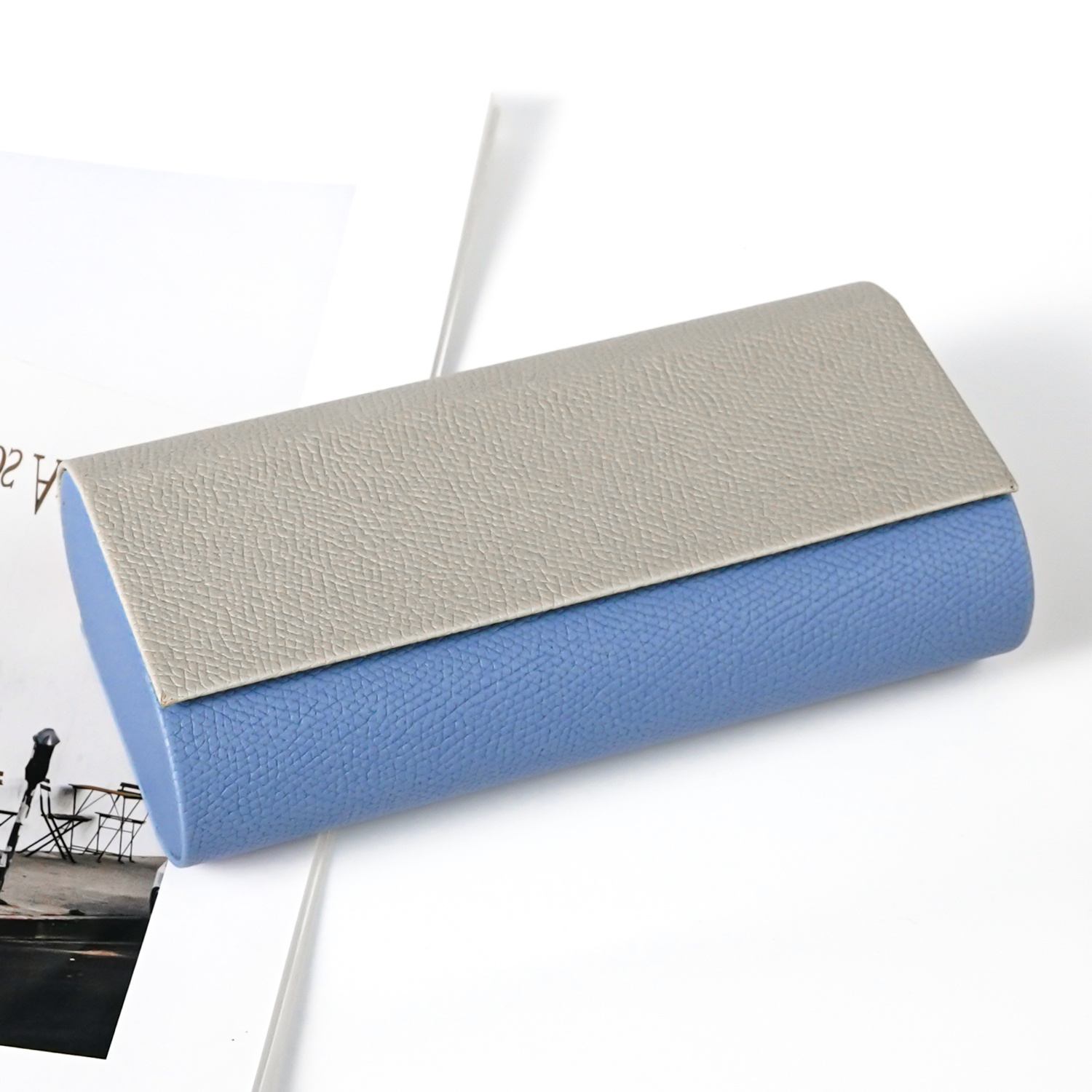 Double Layer Eyeglass Case - Durable Faux Leather, Portable Stylish Eyeglass Holder, Magnetic Closure Can Holds Of Glasses, Eyewear Case For Men Women