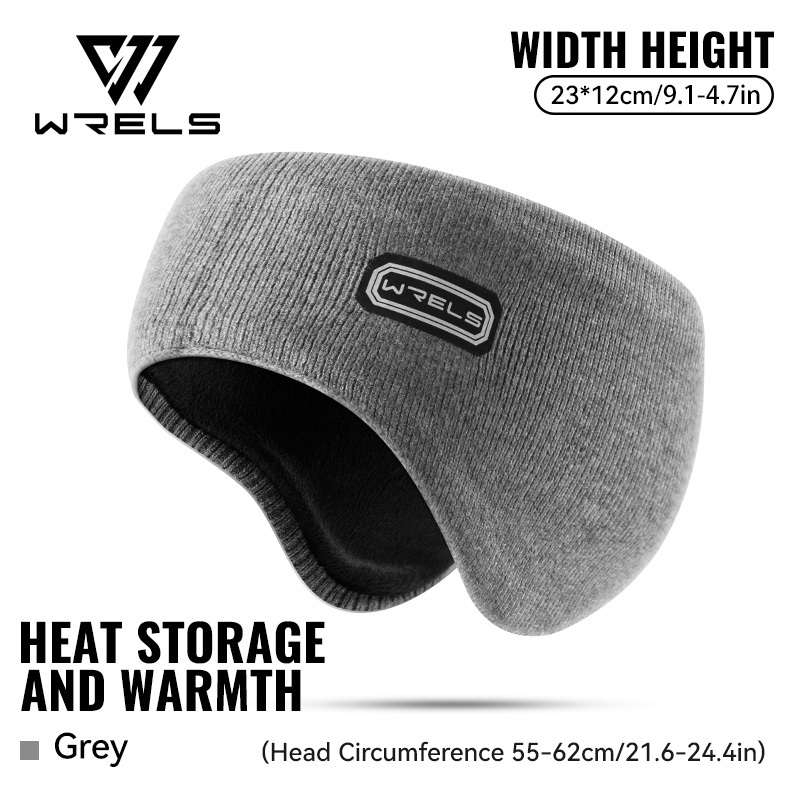 TEMU Wrels Winter Ear Warmer Headband For Men And Women, Soft Fleece Lined Warm Stretchy Headband, Wide Ear Coverage, Lightweight For Running Cycling