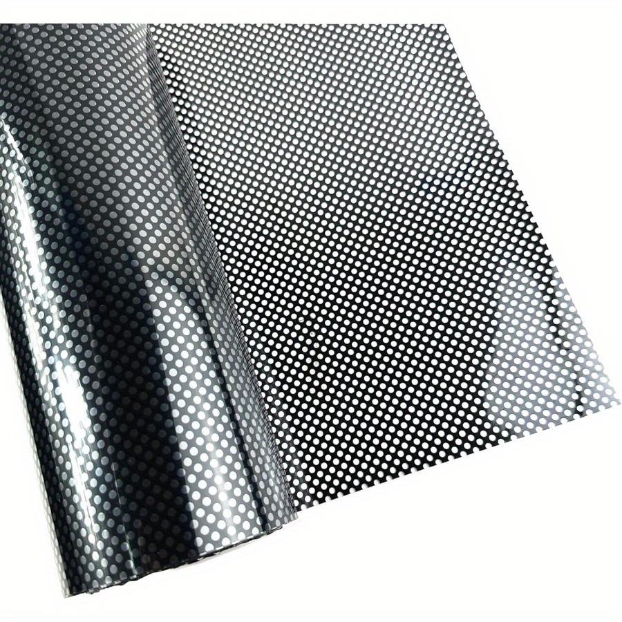 Image of 1roll Black Perforated Vinyl Film 1 Way Vision Privacy Film Wrap Car/home Window Film Sticker Decals