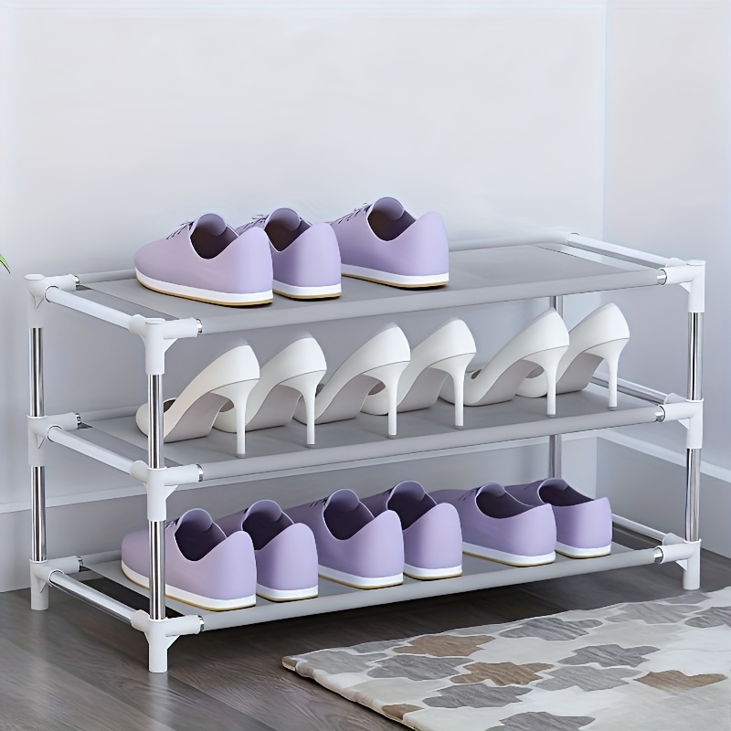 TEMU Space-saving 3/4/5-tier Shoe Rack Storage Rack, Suitable For Living Room, Office, And Entrance Hall. Easy-to-install Multi-functional Shoe Rack