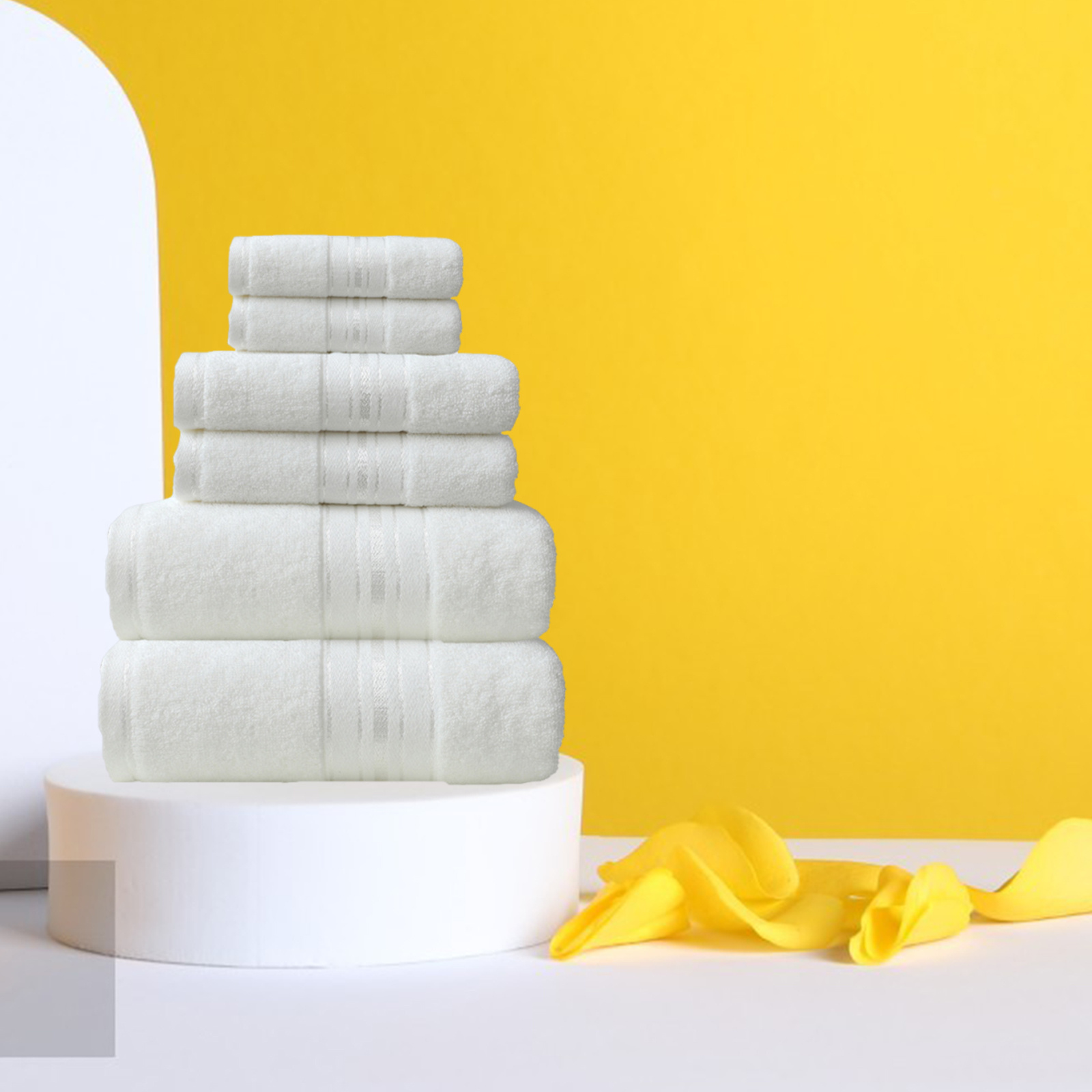  a face towel chest bath towel absorbent 2 square bath towel six piece set details 1