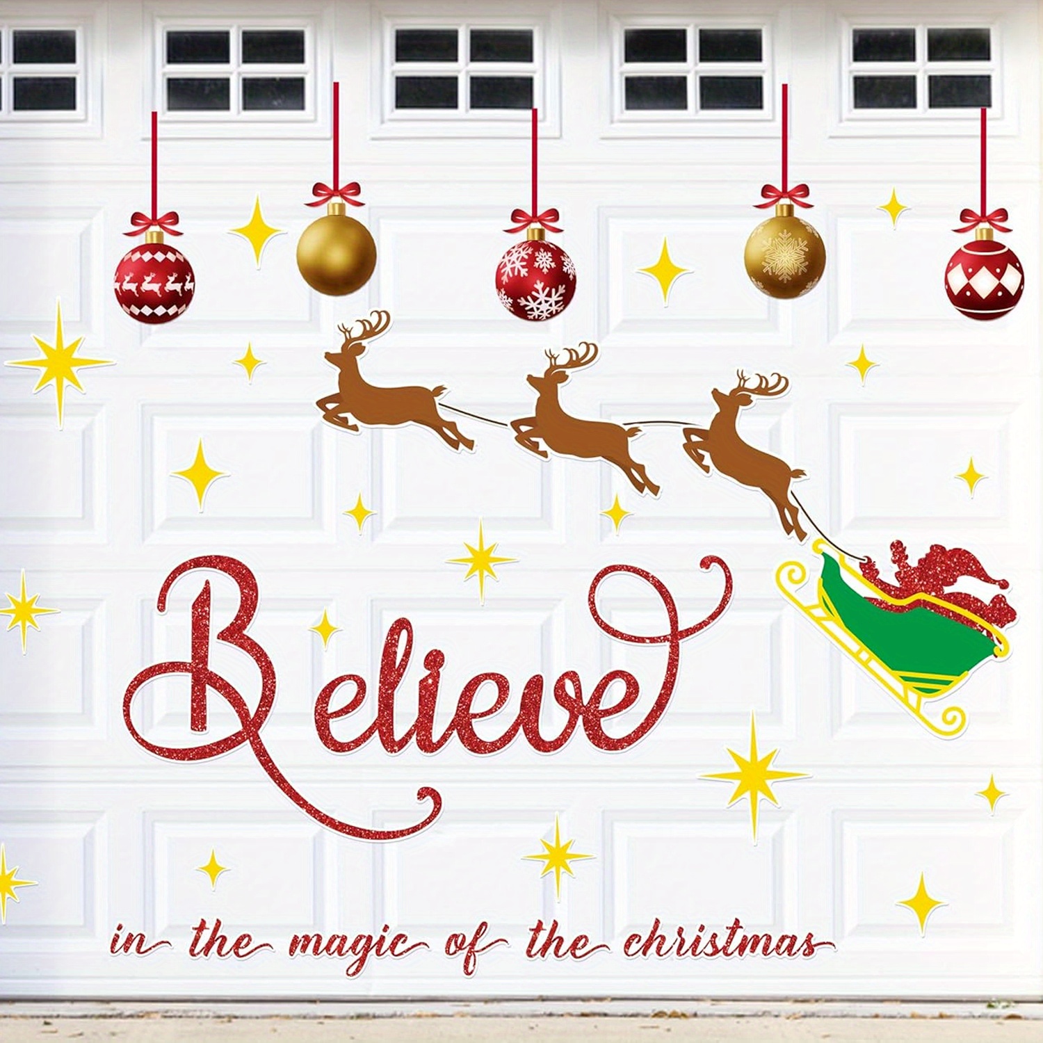 9 Pezzi Set di Magneti Albero Pupazzo di Neve Set di Magneti dell'Albero di Natale Adesivi Magnetici dell'Albero di Natale Frigorifero di Natale per Frigorifero di Natale