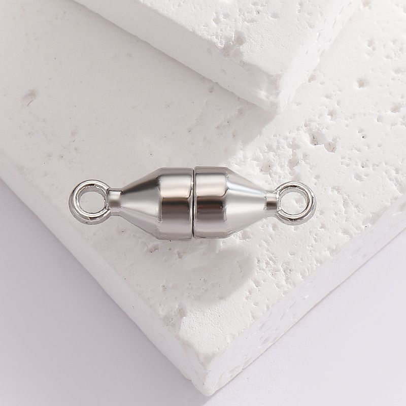 Image of 2pcs Magnetic Jewelry Clasp, Jewelry Making Supplies, Chain Extension Connector, Couple/best Block Necklace, Magnetic Closure For Necklaces And Bracelets