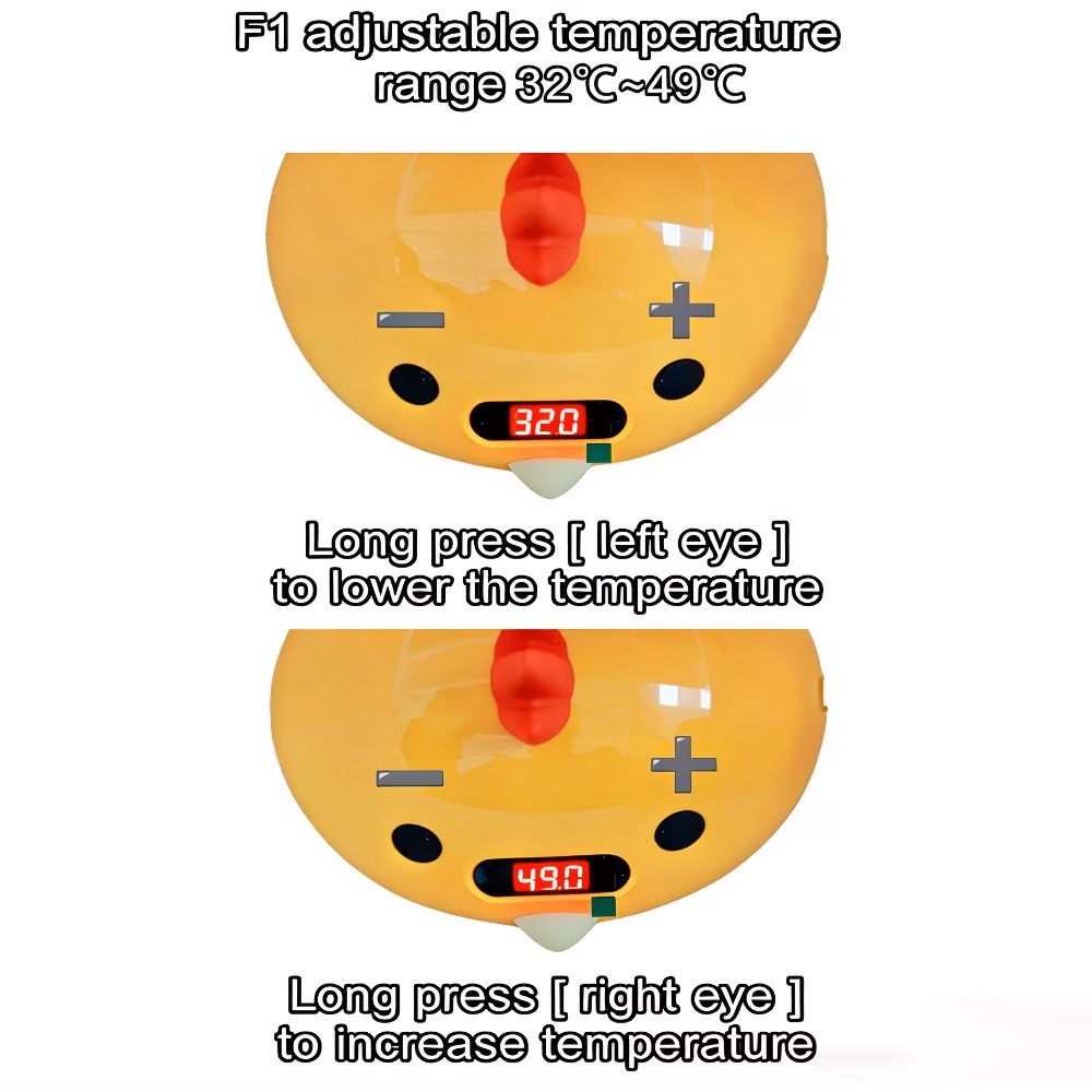 5 eggs incubator automatic hatching machine with led display temperature control for chicken duck poultry home use educational usb powered 5 anywhere one built in water bottle Product details 5