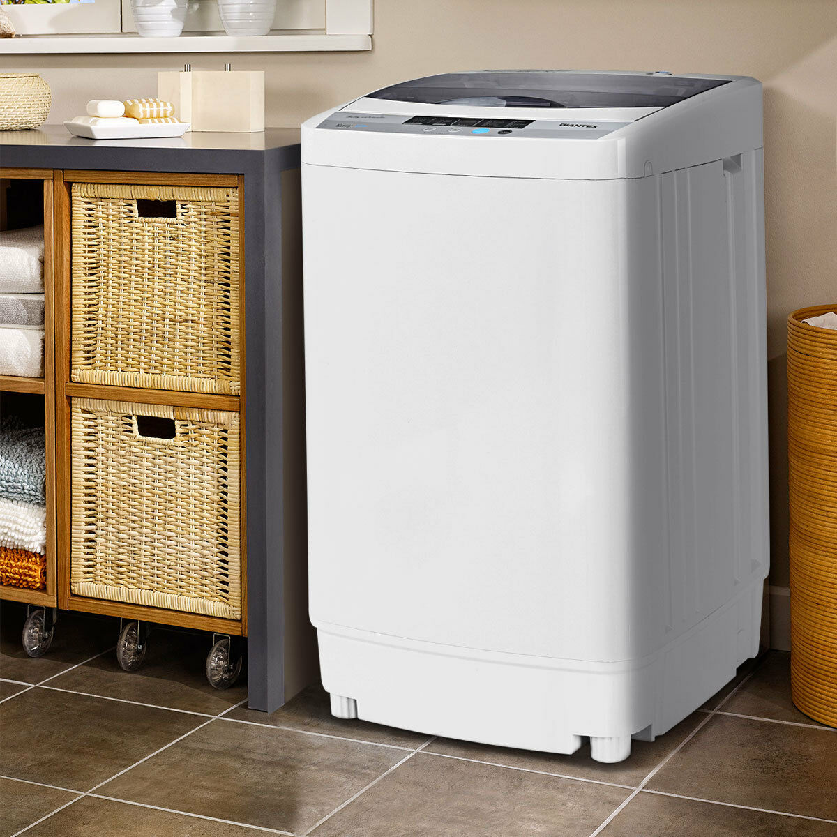 portable compact washing machine 1 34 cu ft spin pump 8 water level