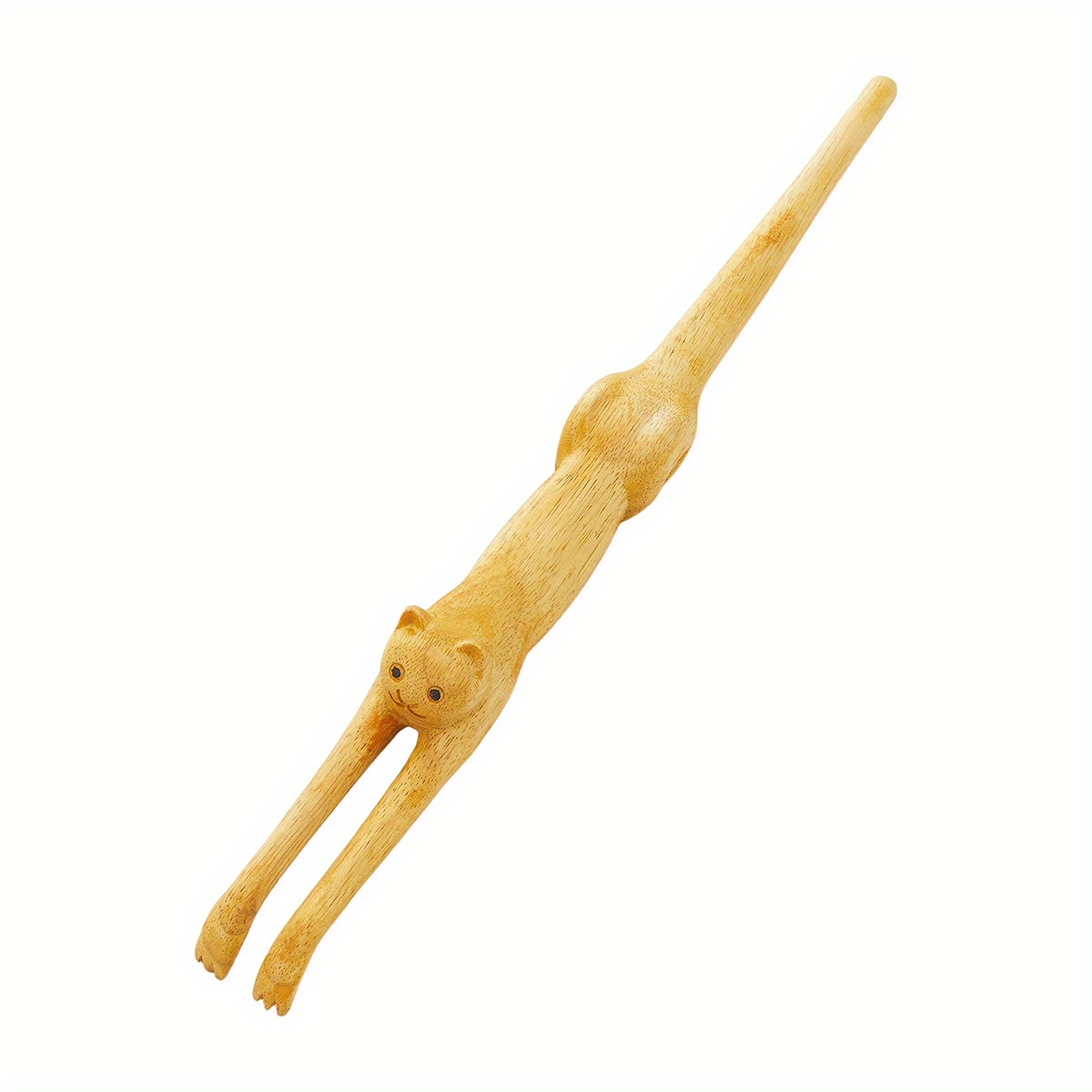 cat back scratcher,   anti-itch massager with 3d cat shape for home office, home grooming tool, pet care accessory, whimsical massager, decorative scratcher, plasticfree scratcher, durable material, pet massage tool, feline  , office workers, home   Product details 1