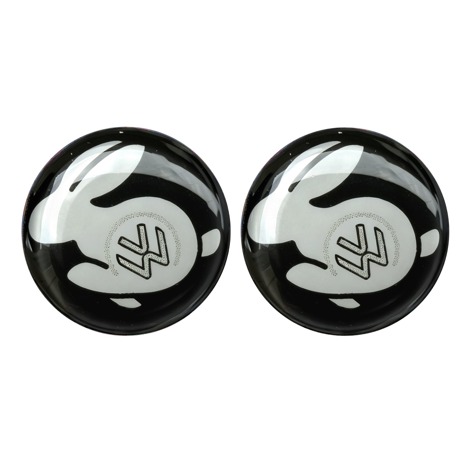 TEMU 2pcs 3d Epoxy Resin Car Emblem Stickers, Waterproof Decals For Key Fob, Dashboard Knob Door Lock, Universal Auto Interior Additions