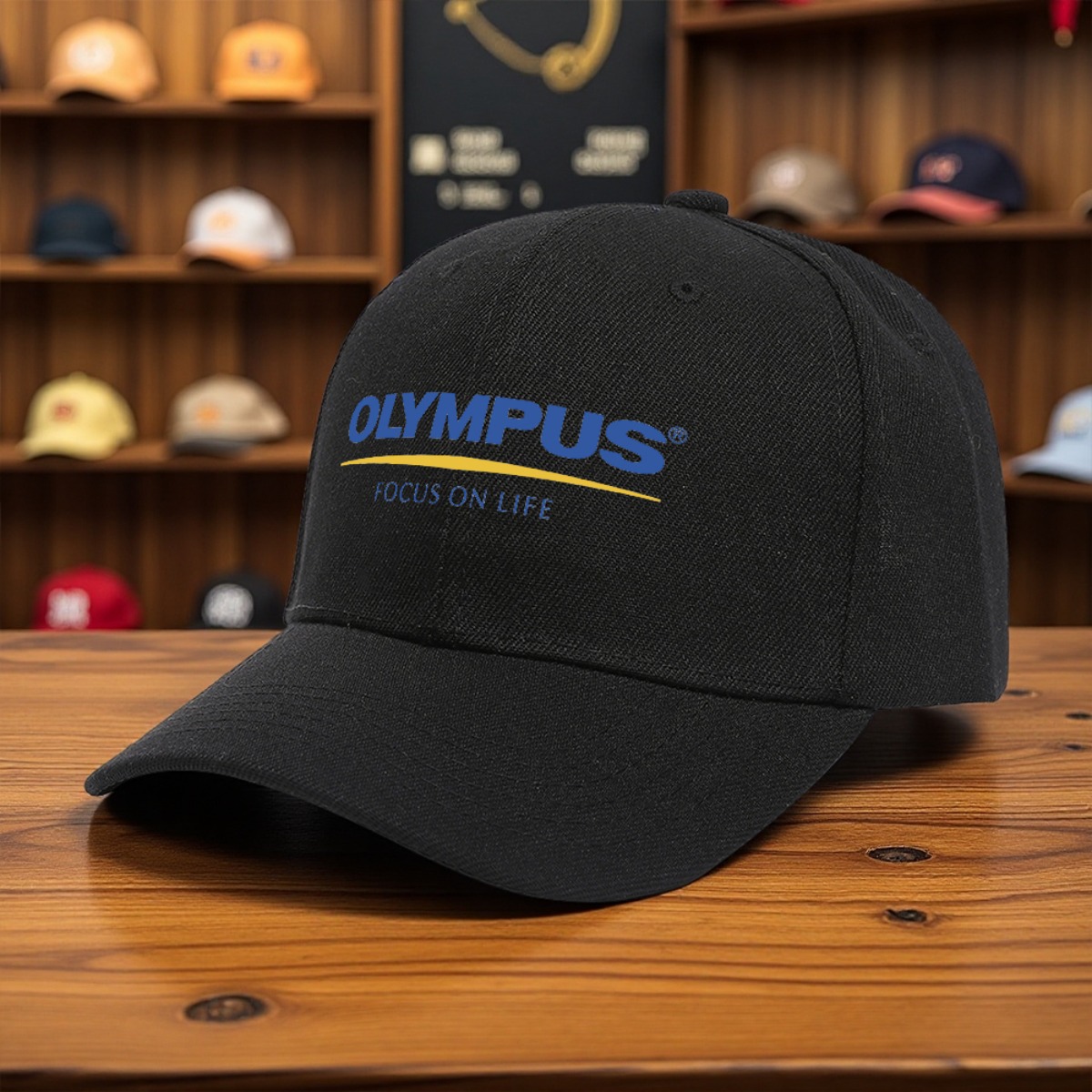 1pc   Logo Print Cap - Lightweight   Hat with Snapback Closure,   Fit for  , Fishing, Hiking, Casual - Compatible with   Cameras (10 Colors  ) - Ideal Gift  