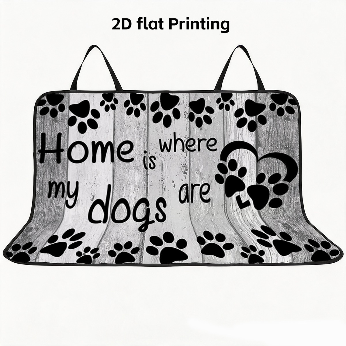 TEMU 1 pz Protezione Sedile Auto 2D Piatto, Coprisedile Auto per Animali Domestici con Stampa , a Molteplici Modelli, Facile da Installare e Riporre,