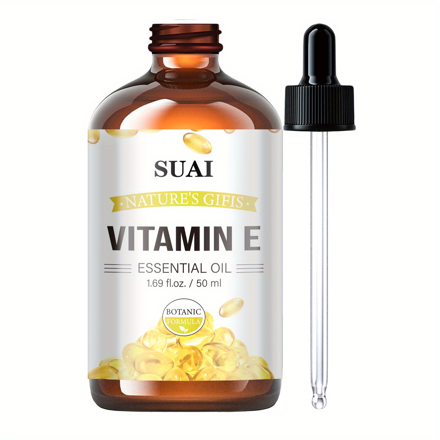 Image of Vitamin E Premium Essential Oil, Perfect For Body Massages, Showers, Skincare, Family Projects, With A Moisturizing And Hydrating Formula, Suitable For And Hair Types