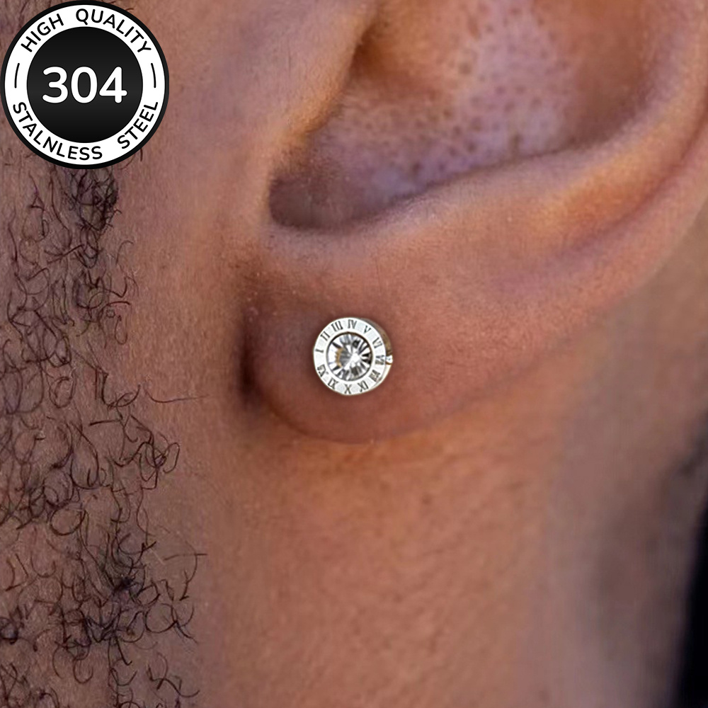 TEMU Orecchini dorati qualit� in acciaio inossidabile 304, ipoallergenici, resistenti allo sbiadimento, e versatili, semplici ed eleganti, orecchini