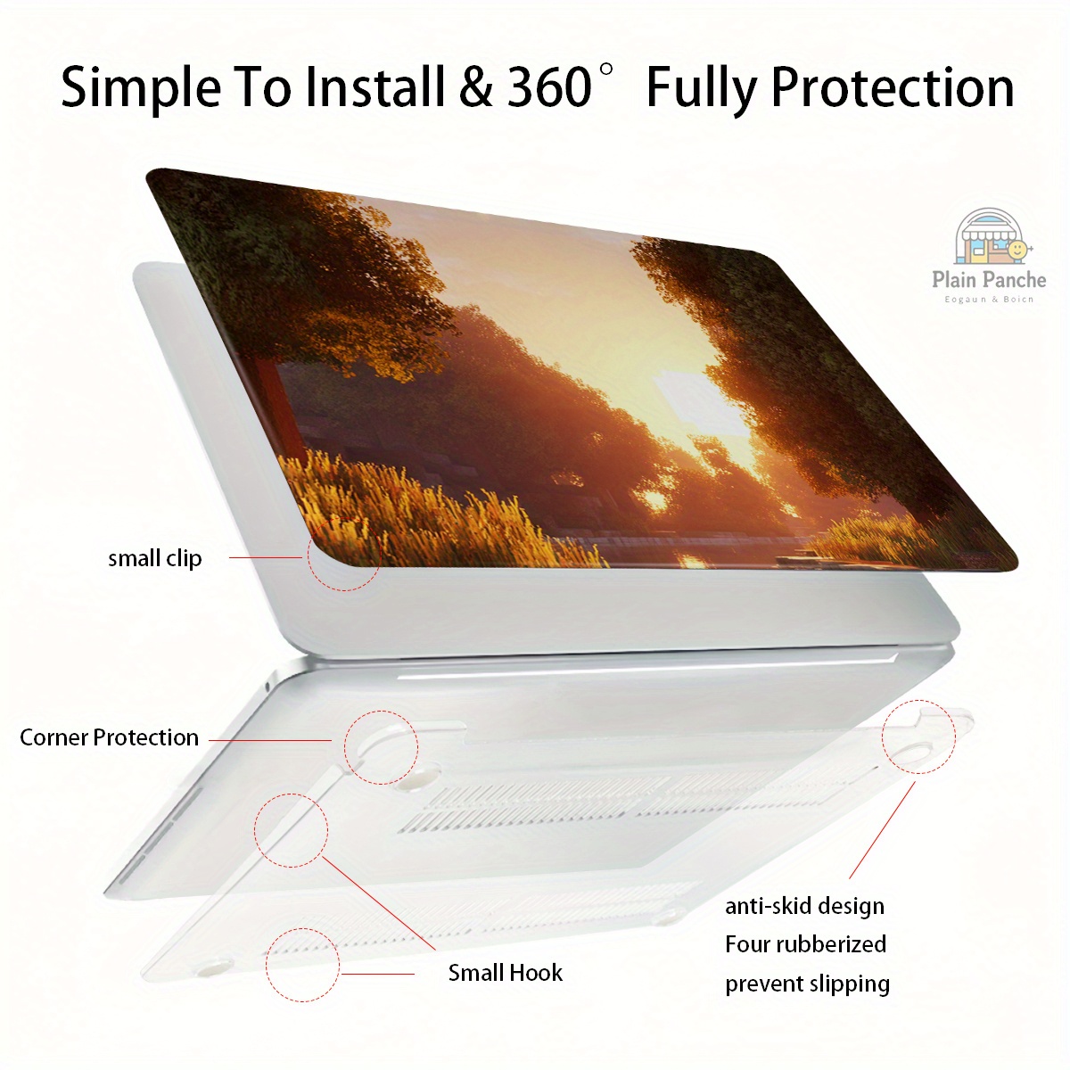 13 pouces étui en pu souple adapté Temu Canada