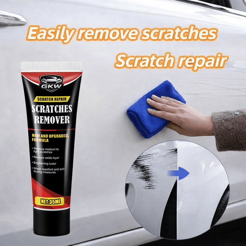 car scratch remover with polishing cloth repairing scratches on bumpers stone chips etc suitable for all common car paint colors