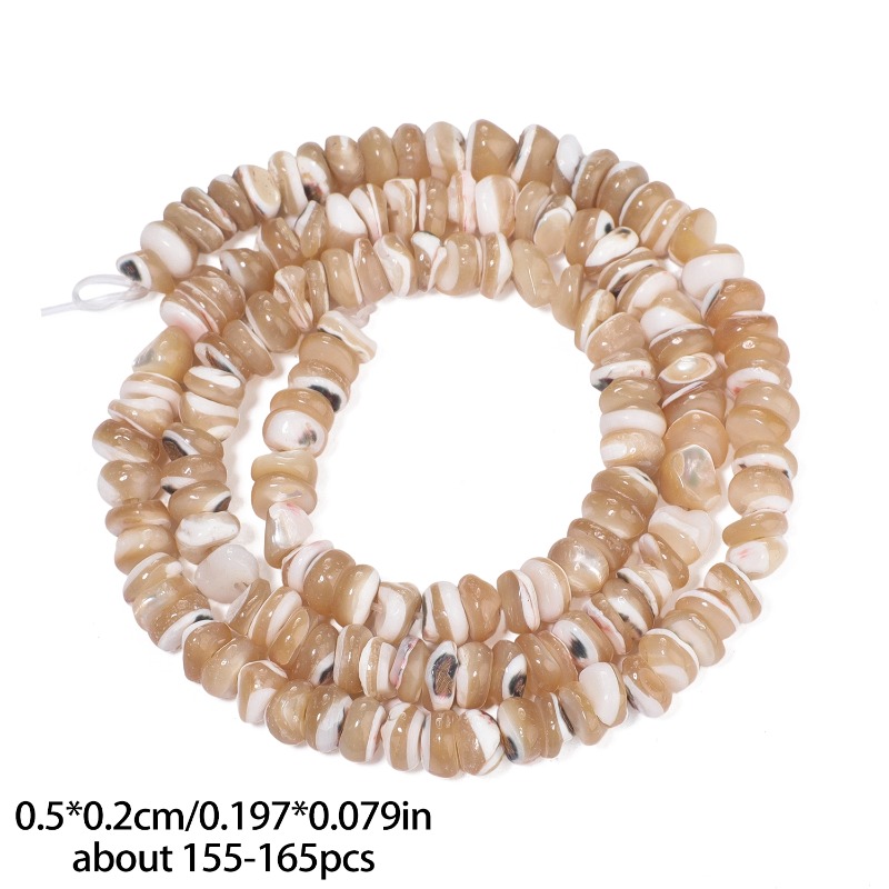 5 X 2Mm Natural Stone Beige Irregular Round Loose Beads