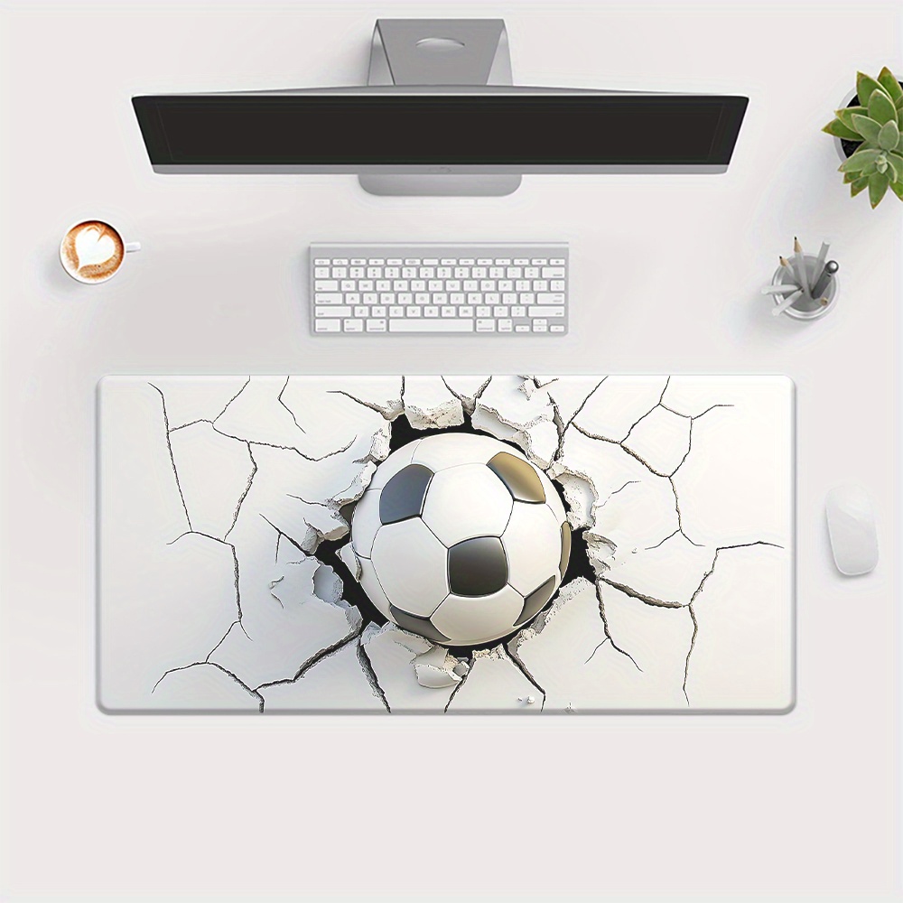 TEMU 1 tapis de souris sur le thème du football technologique, tapis de souris pour de jeu, tapis de bureau pour ordinateur de bureau, PC, ordinateur