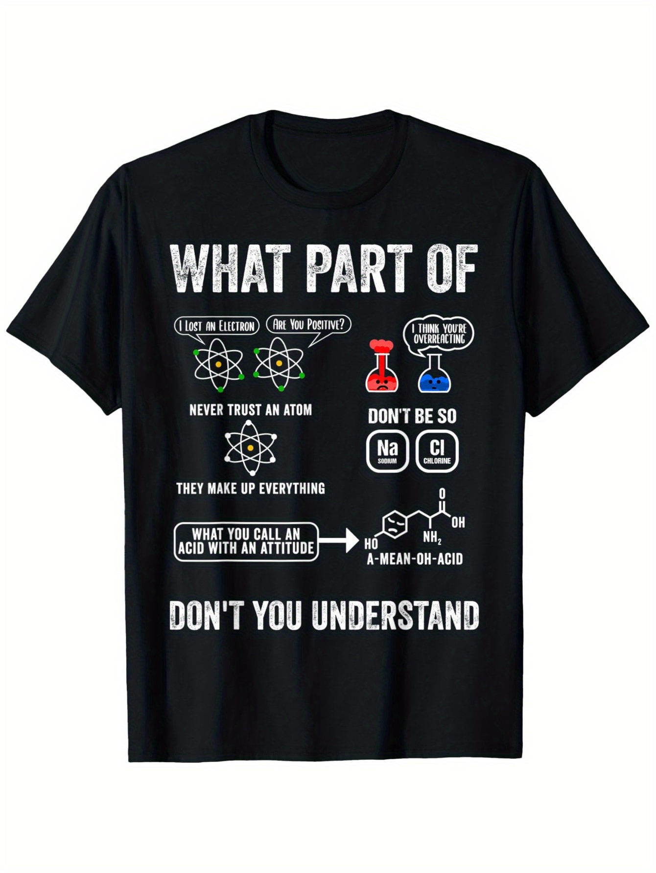 mens funny chemistry t shirt part dont Temu Australia