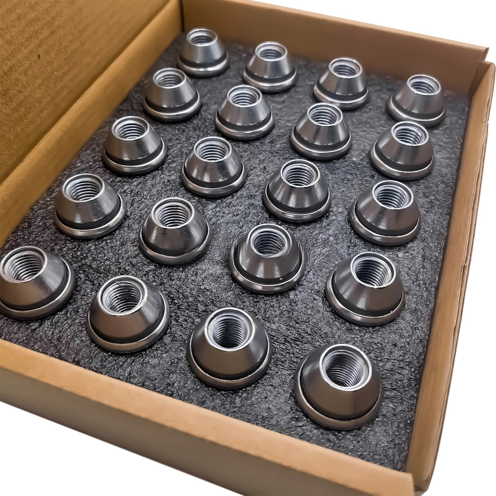 Image of 20pcs M12 X 1.5 Wheel Nuts, Suitable For Ford , , , Focus, And Kuga Models Acpa1012dxa