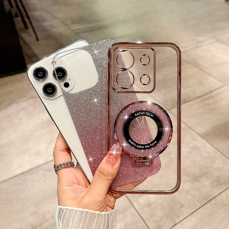 Custodia per telefono MagSafe con supporto magnetico antigraffio in PC per Xiaomi Mix Flip 2 (trasparente