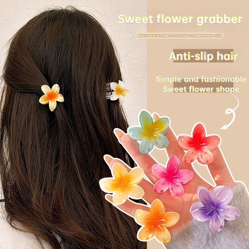 

6pièces Mignons Clips à Cheveux en Fleurs, Style Bohème, Couleur , Anti-Dérapant, pour les Cheveux Épais et Fins, Vacances , Saint-Valentin, Cadeaux du An, Ensemble de 2 Pièces