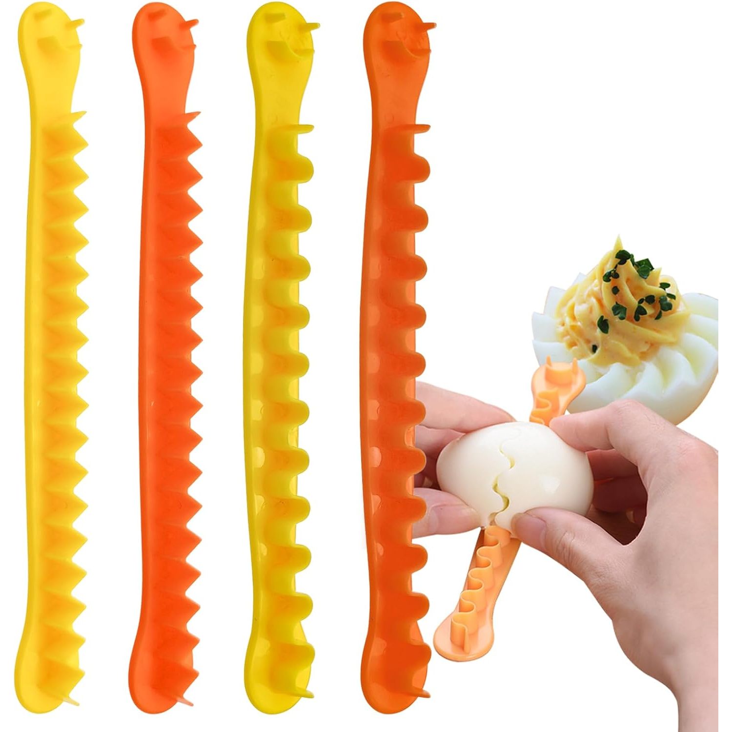 TEMU 4pcs Set Of Fancy Slicers, Multifunctional Household Slicers, Exquisite Kitchen Accessories, Easy To Clean(2 Shapes)