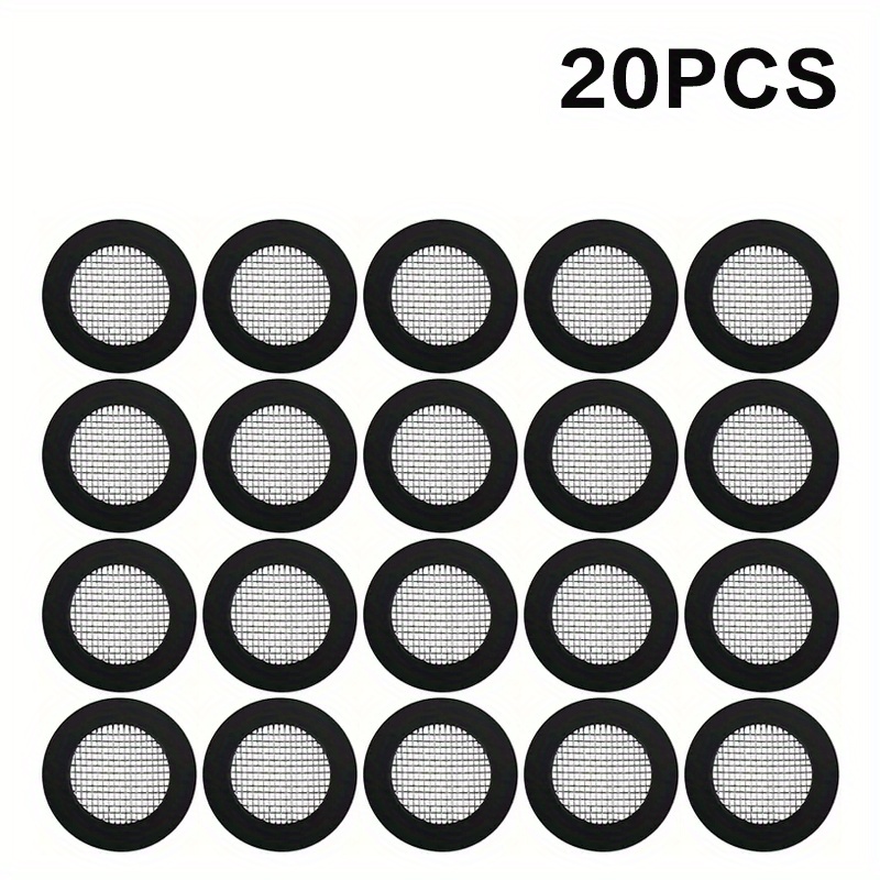 10//50pcs Stainless Steel Mesh Plastic Faucet Filter Pad - , No Electric Shower Head Pad Required, Suitable For Standard 1/2 Inch Shower Hose And Nozzle With Durable Rubber Seal