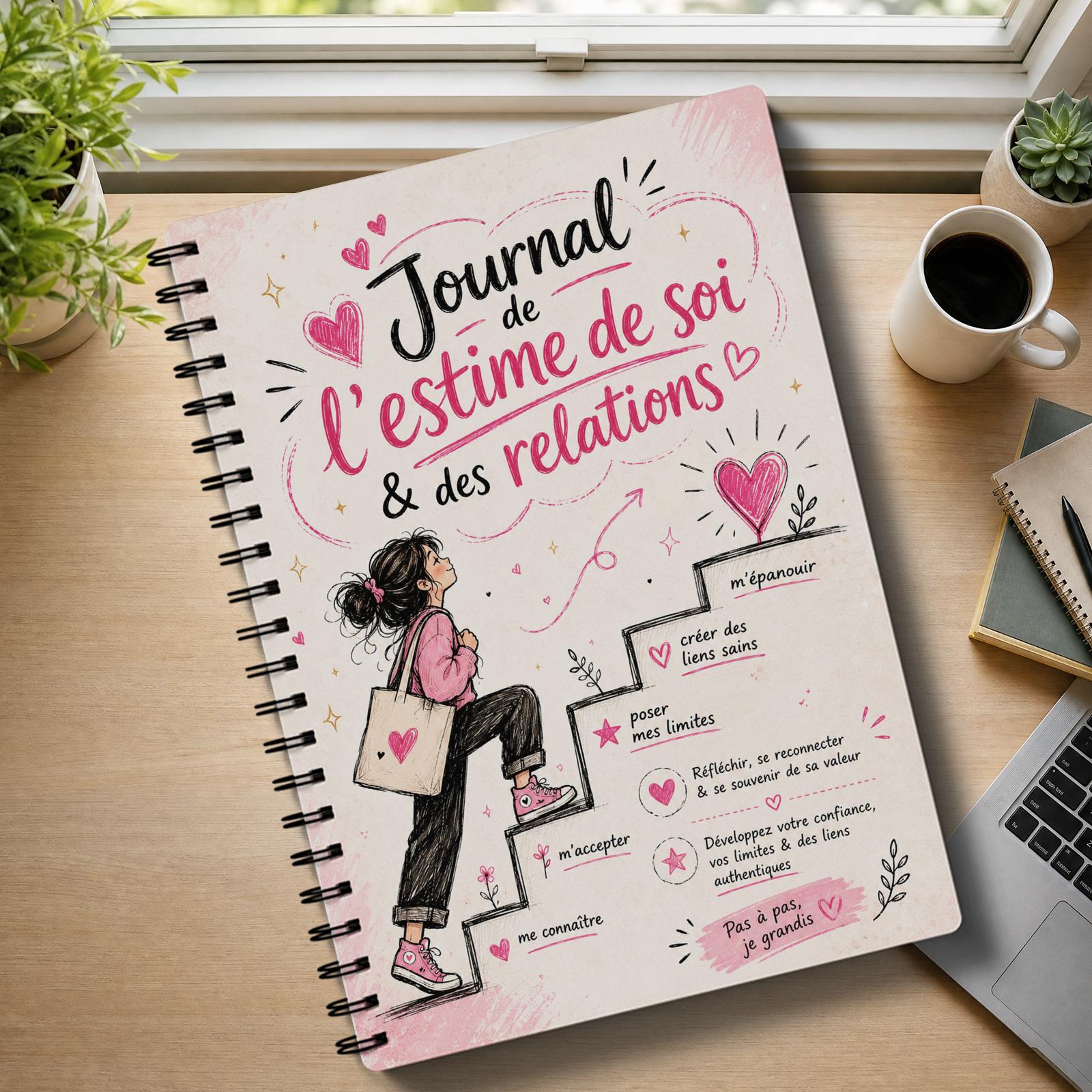 TEMU Journal de la valeur personnelle et des en -, la construction de la confiance en soi, la parole positive, les vérifications émotionnelles, la