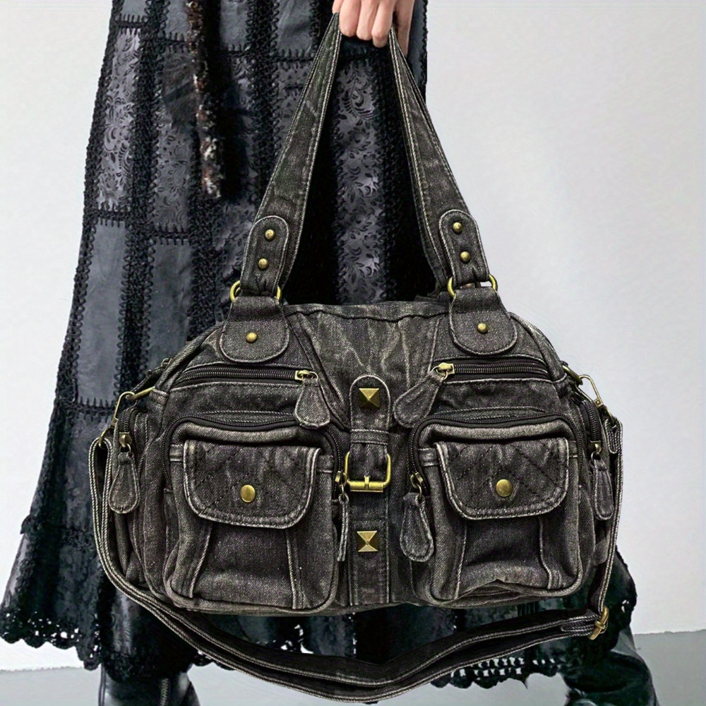ladies fashionable retro casual cool handbag personalized - Temu