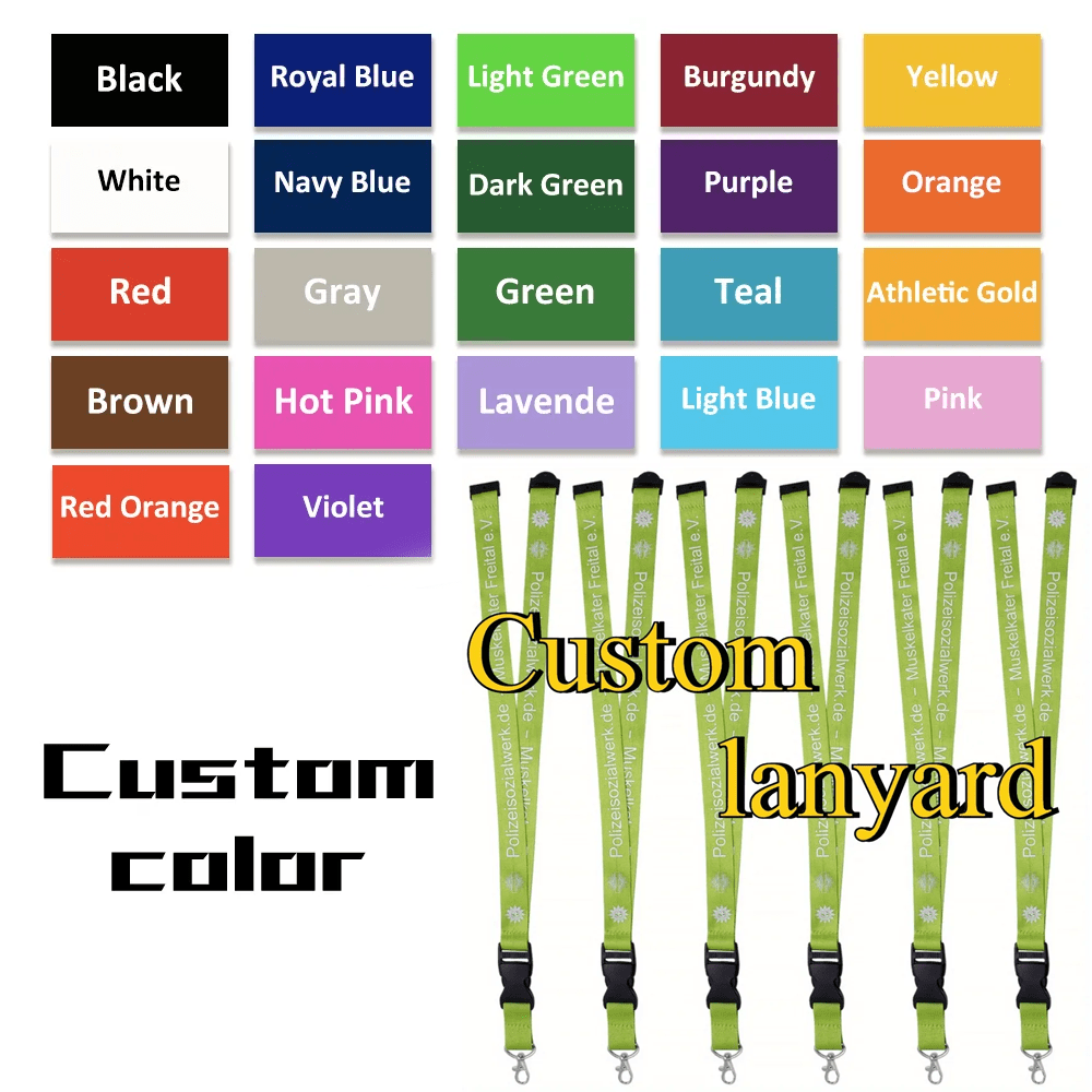 TEMU 2d Custom /text/ Lanyard With & - Heavy-duty Wrinkle-resistant Polyester Suitable For Office,, Hospital, Events - Uniform Access For Nurses,