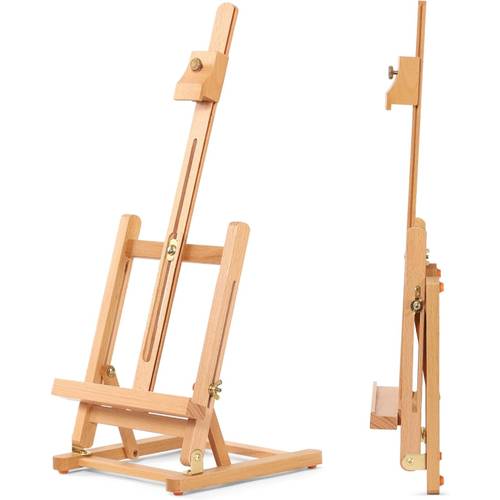 desktop h frame easel to 16 inch canvas adjustable sturdy wood easel portable painting table stand for adults beginners and artists