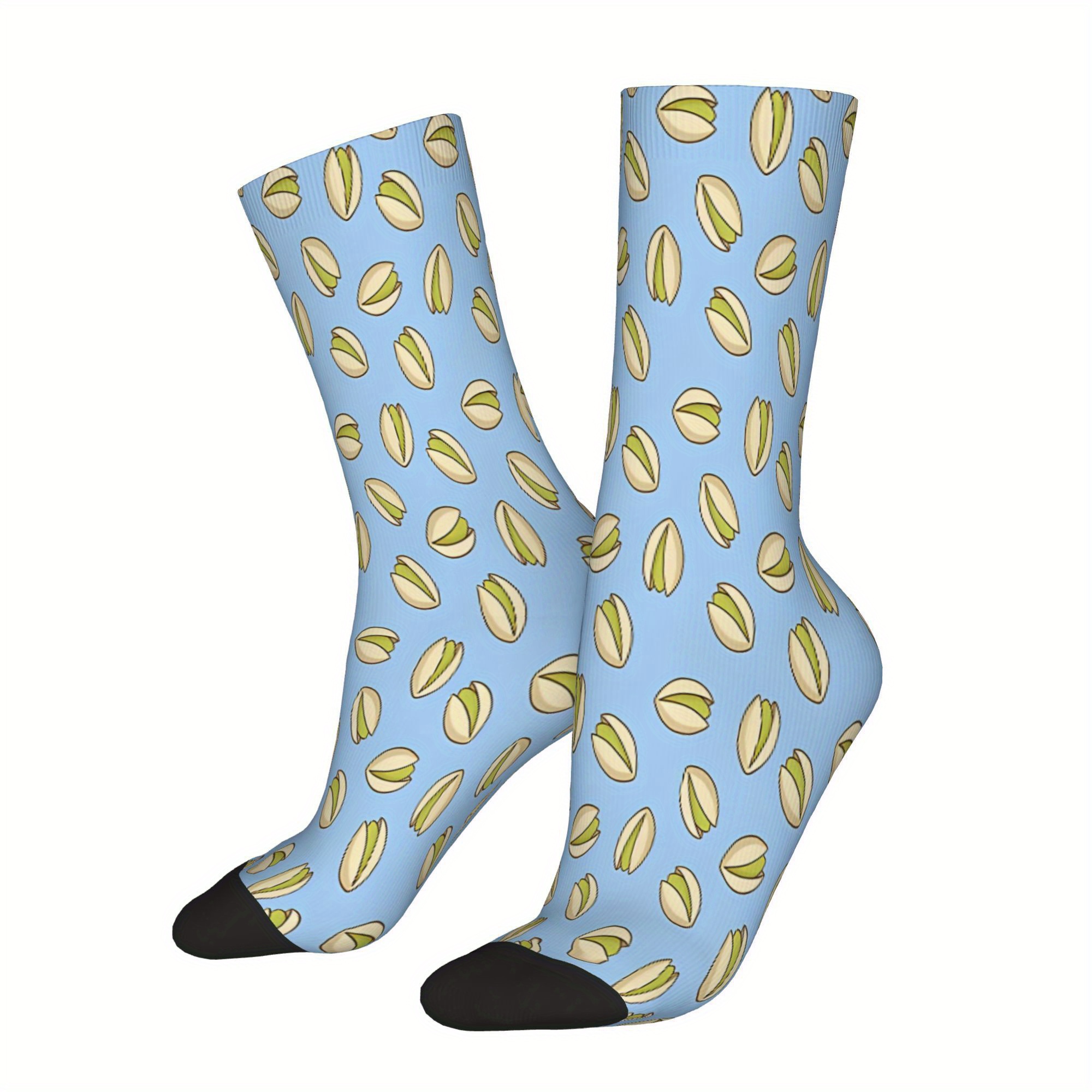 

Men's Fun Pattern Crew Socks - Vintage Style, Comfy Polyester , Perfect Gift Idea