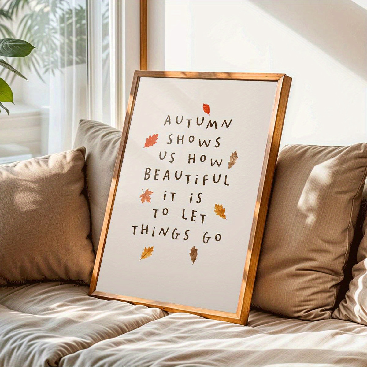 TEMU 2d Flat, 2d Flat, 1pc 2d Flat Prints Featuring Autumn , Designed In A Vintage Style For Wall Decoration. Unframed Canvas Prints Are Ideal For