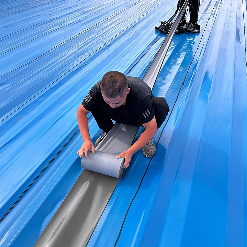 heavy duty waterproof roofing tape instant seal against leaks wind strong for metal steel roofing industrial diy roof repair waterproofing rolls roof waterproof easy application water leak prevention durable sealing construction professionals Product details 2