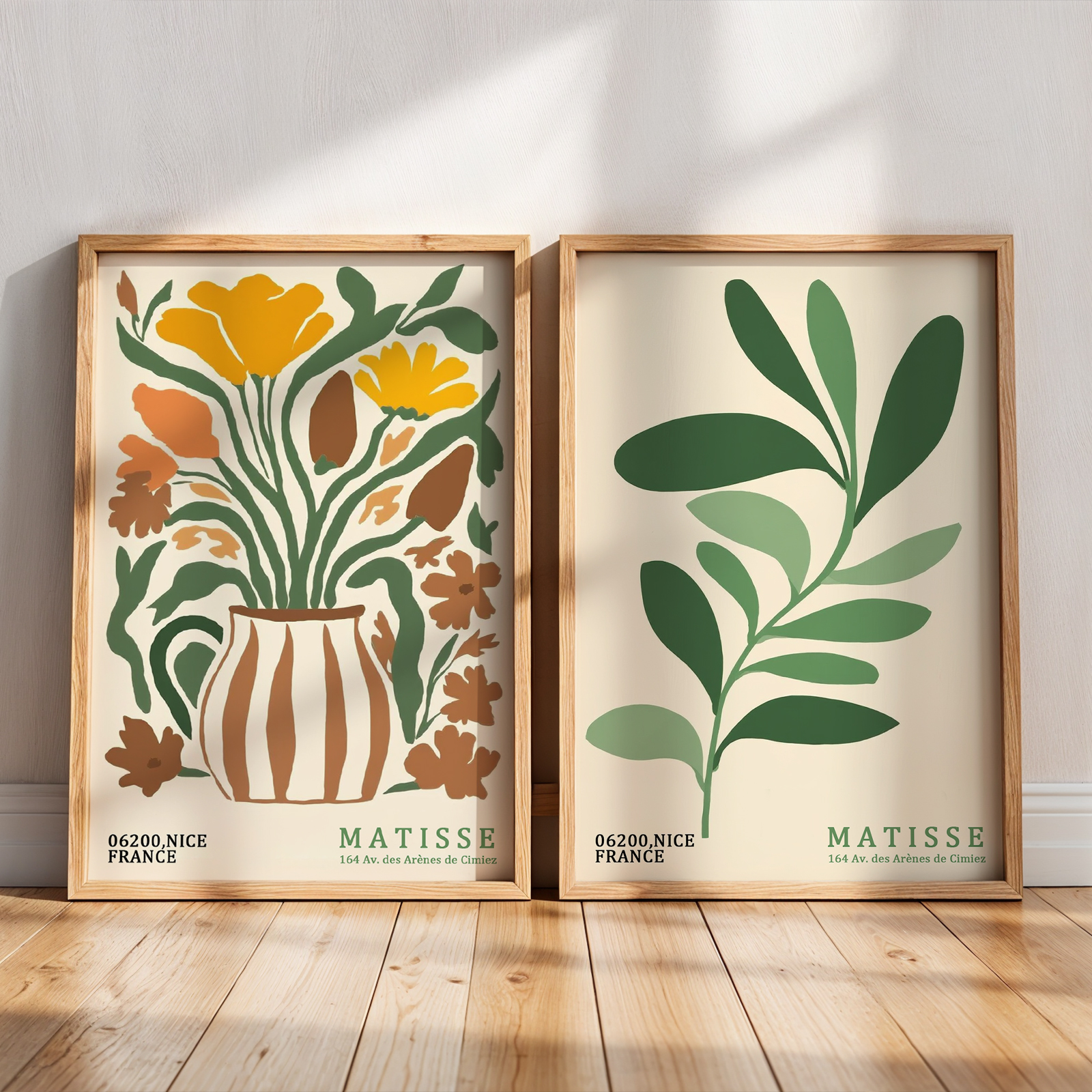 TEMU 2pcs Set, Wall Art, Vintage Poster, Bohemian Floral Canvas Painting, Matisse Flower Market Art Print, Living Room Decor, Bedroom Aesthetic