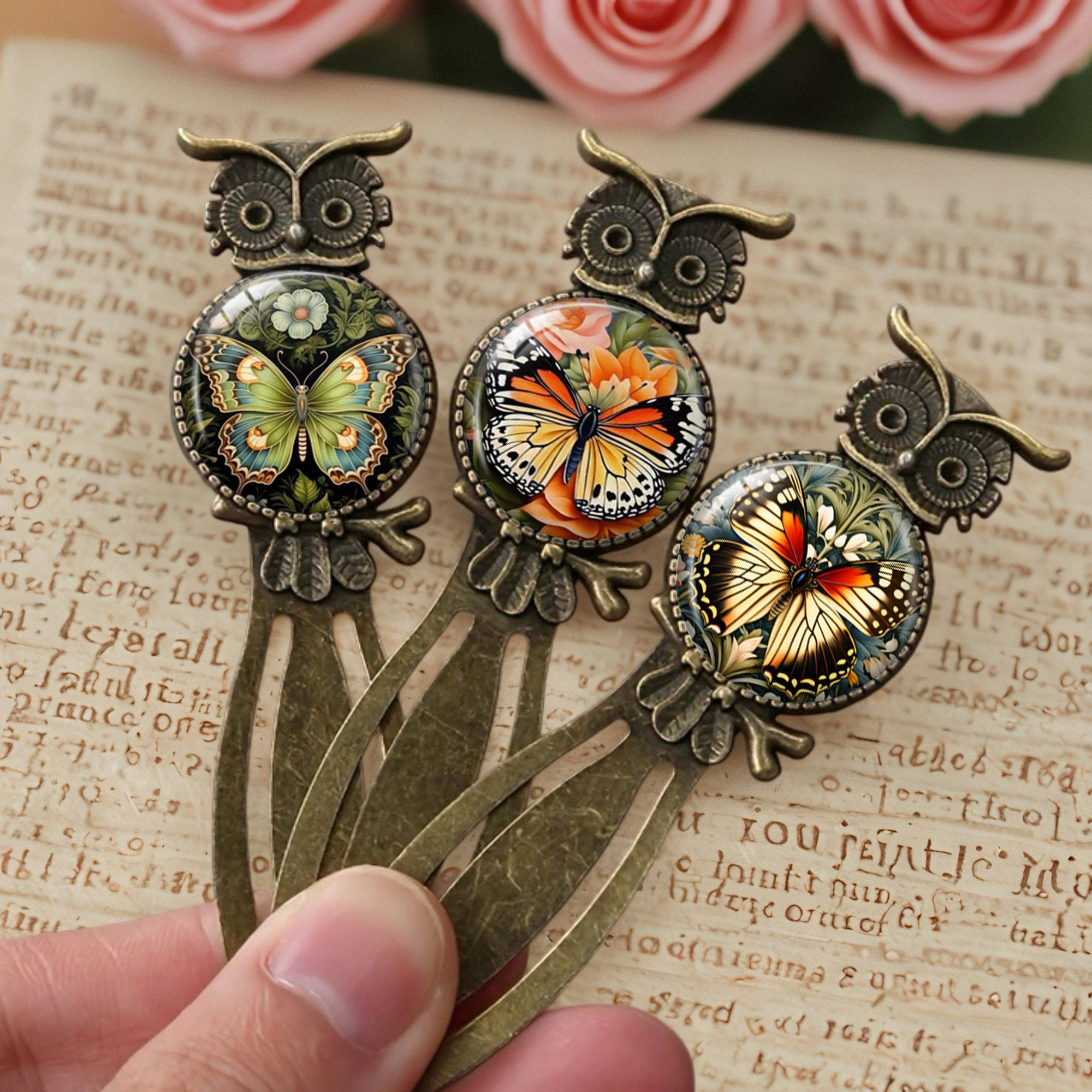 TEMU 3pcs Vintage Metal Bookmarks - Elegant Book Page & Delicate Bookmarks Suitable For Teachers, Readers, Book Lovers - Unique Gift For , Page