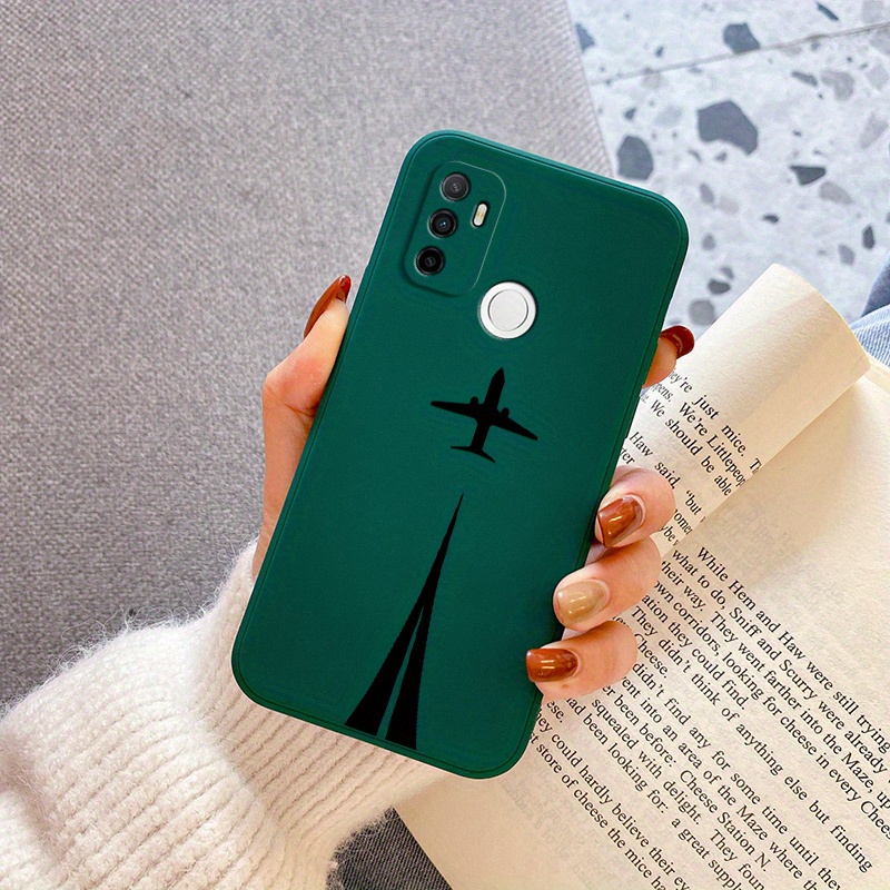 TEMU Phone Case - This Phone Case Featuring An Aircraft Pattern Is Designed For The For Oppo A53 2020, Offering A Shockproof Matte End. It Combines