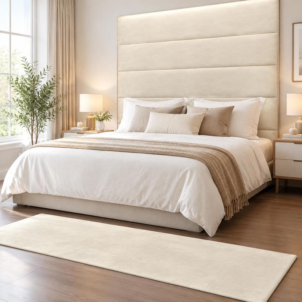 Image of 12pcs Modern Minimalist Velvet Wall Headboard Panels, Rectangular Design With Wood Particle Board Base, Soft Texture Decorative Accent For Bedroom Living Room Home Interior Decoration