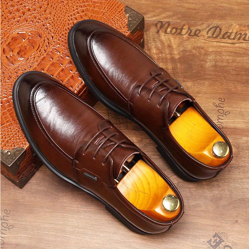 TEMU Men's Business Dress Shoes Autumn Pointed Toe Shoes Soft British Style Casual Men's Shoes