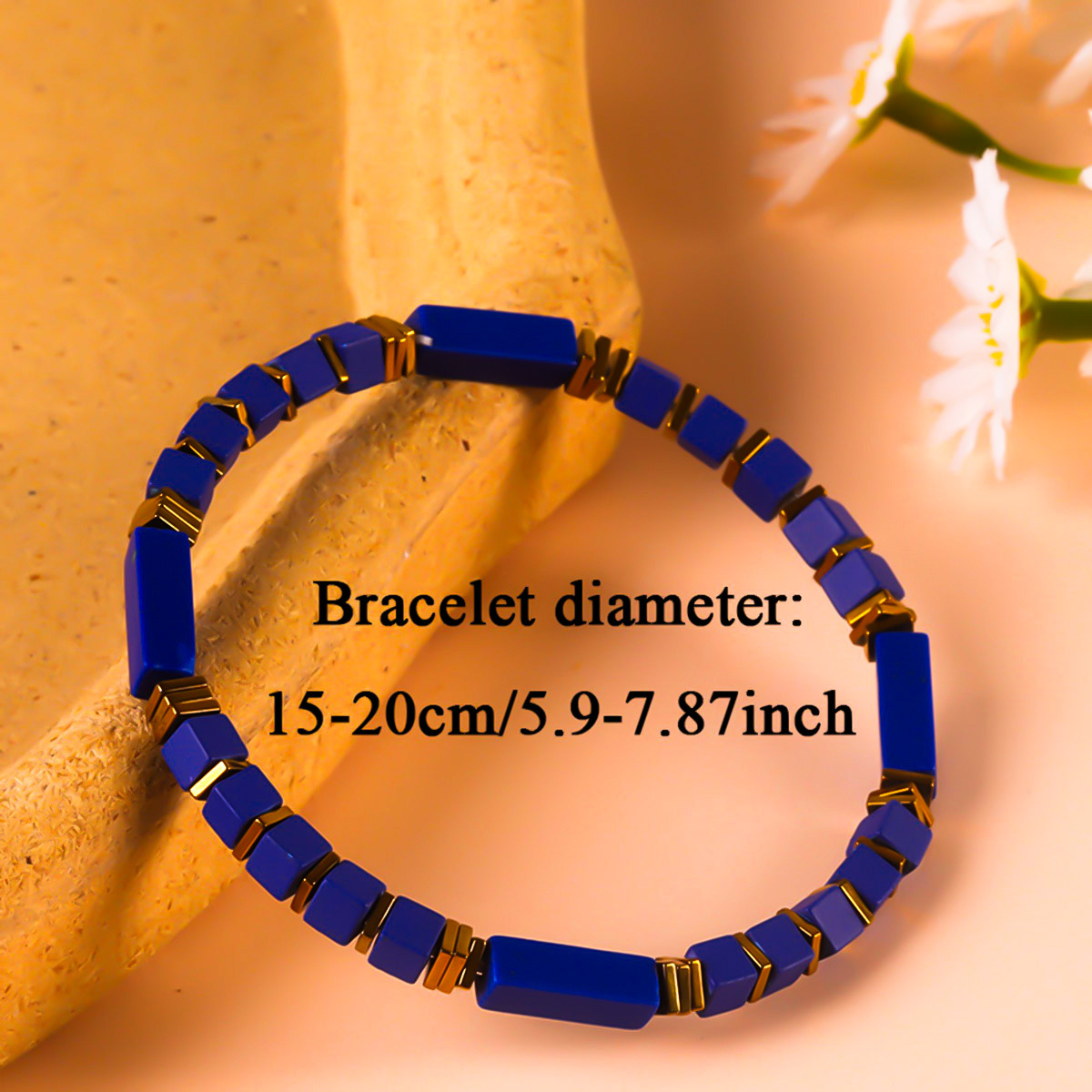 Men's Natural Lapis Lazuli Bracelet, Wealth Attraction