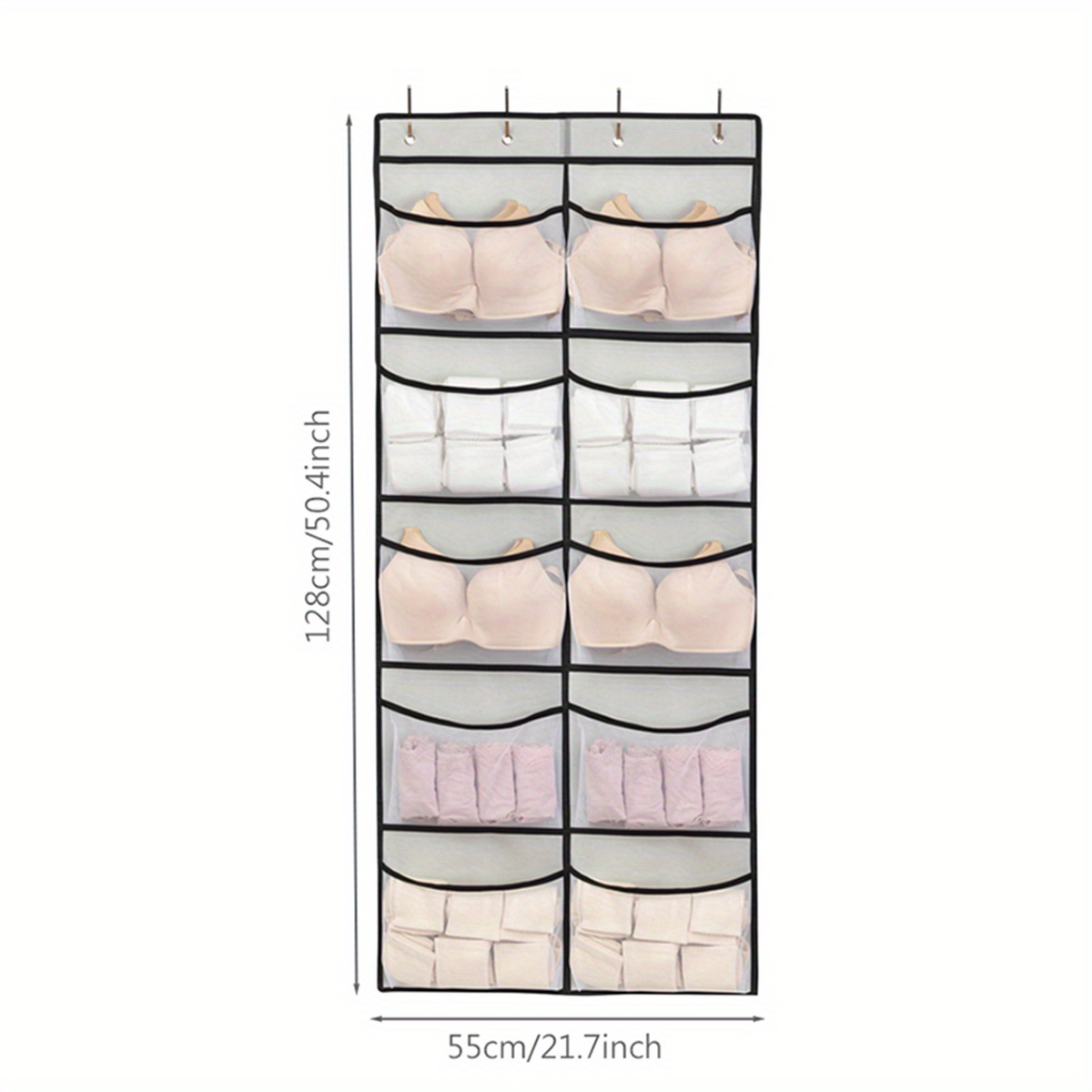 Temu – TEMU 4-pack Stackable Wire Baskets For Closet Organizers And Storage, Open Storage Bins For Clothes,, And Snacks- Rustic Metal Closet Organizers And