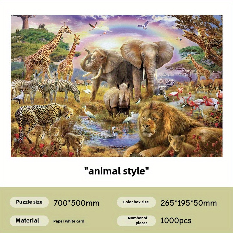 

1000pcs Puzzle - Jigsaw For Adults And Families, Educational , Home Wall Decor, Ideal For Festive Gifting On Christmas, Easter, Birthdays